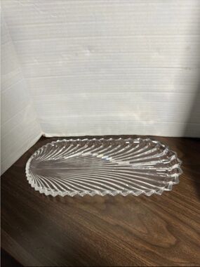 Villeroy and Boch German Crystal  Decorative Serving Tray - Elegant Oval Design